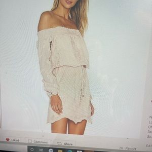 NWT Lovers + Friends Kory Appliqué Pink Dress XS